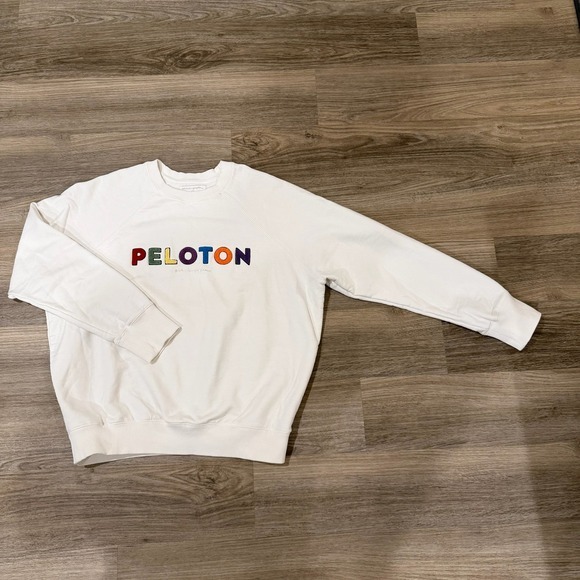 Spiritual Gangster Tops - Spiritual Gangster x Peloton Classic Sweatshirt Womens Large‎ White Raised Logo